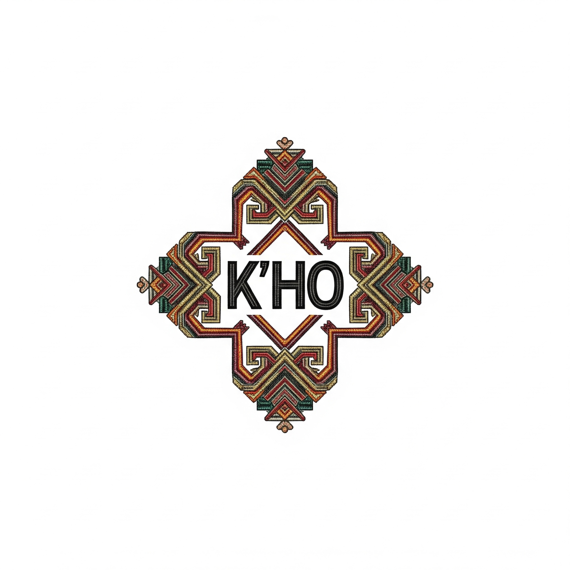 Khố Nam K’Ho - Dệt Thủ Công Hoa Văn Đỏ Đen